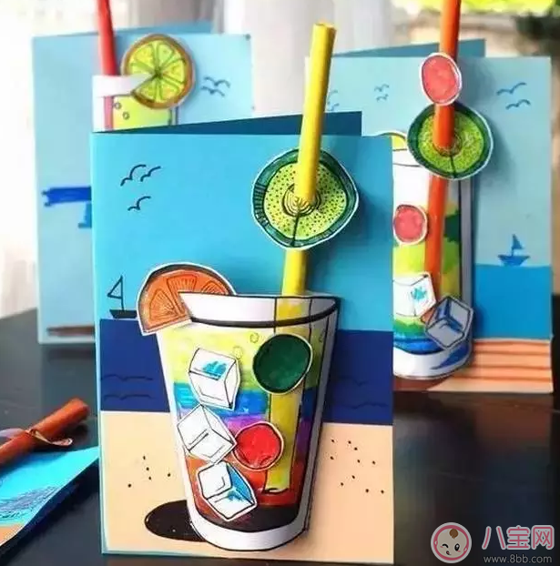 清凉夏日自制小玩具 DIY夏日帽子和饮料