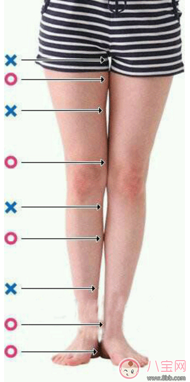 产后瘦腿 最新大长腿标准测量图