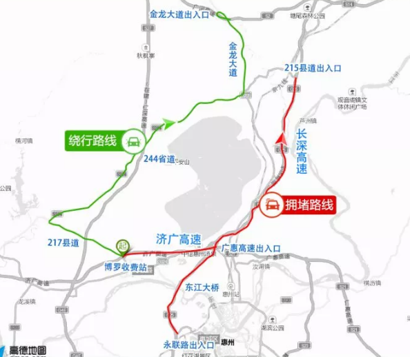 2018国庆节惠州高速堵车时间段 2018十一惠州哪几条高速堵车
