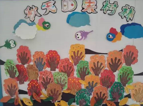 幼儿园秋季开学环创主题图片 简单的幼儿园开学墙报主题