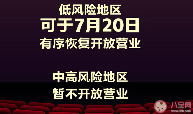 7月20低风险地区电影院开业是真的吗 哪些是低风险地区