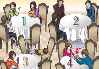 如果一定要坐你会坐几号桌 1到4号桌你会如何选择