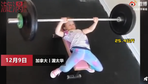 7岁女孩为何能举起80公斤杠铃 孩子从小运动的好处