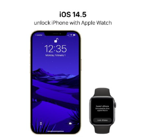 Apple|Apple watch可解锁iPhone是真的吗 苹果iOS 14.5会新增哪些功能