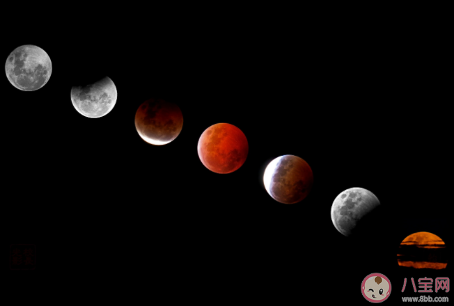 为什么月全食时看到的月亮是红色的 月全食手机拍摄攻略技巧