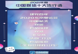 2021年中国媒体十大流行语汇总 中国媒体十大流行语含义解读