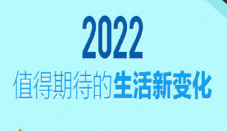 2022值得期待的生活新变化 具体涉及到哪些方面